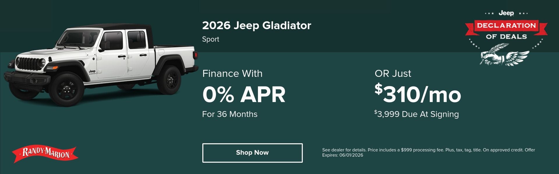 2026 Jeep Gladiator May Offer