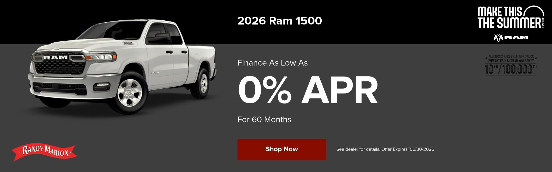 2026 Ram 1500 0%APR
