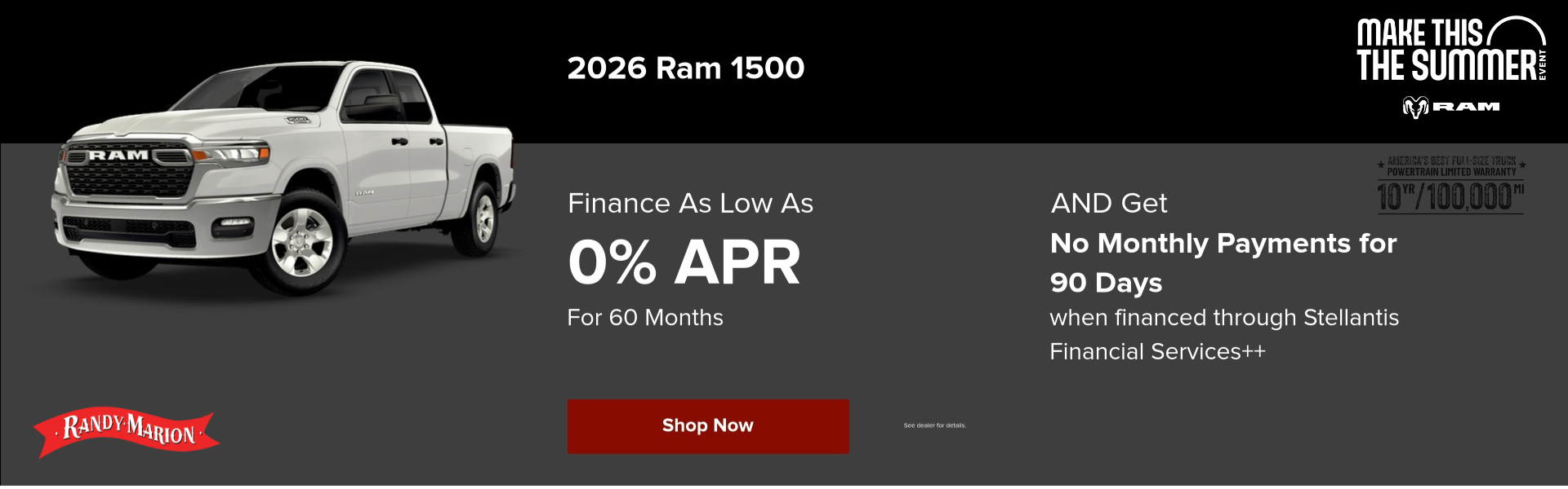 2026 Ram 1500 0%