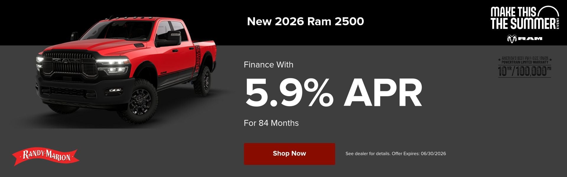 2026 Ram 2500 5.9% APR
