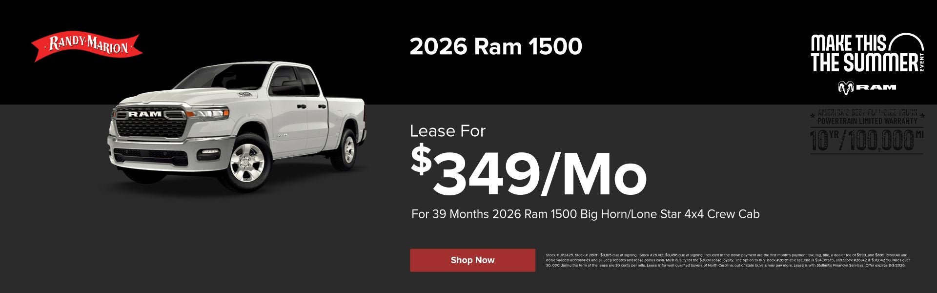 2026 Ram 1500 0%